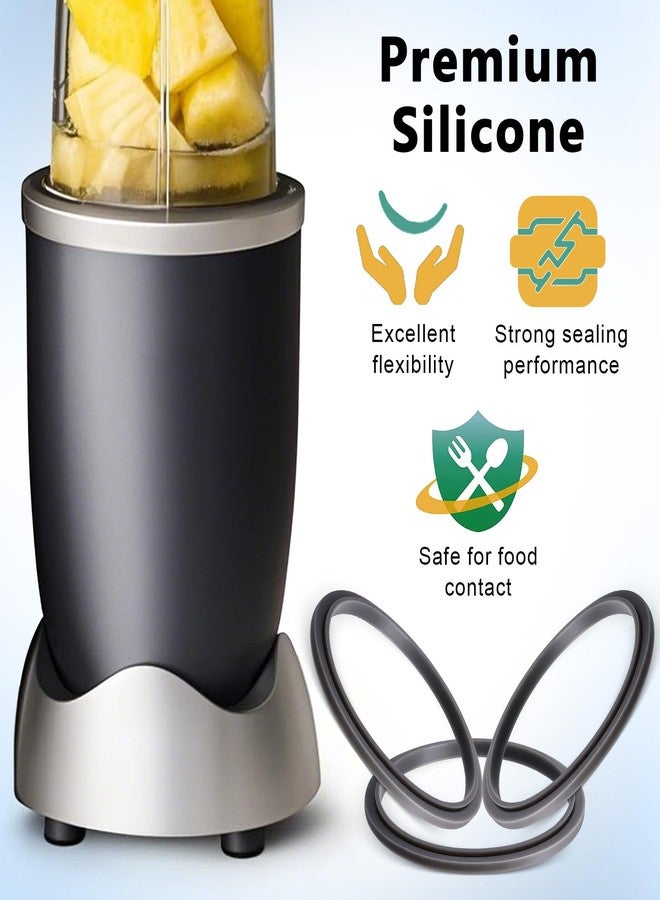 AUGHOA 3 PCS Blender Gasket Replacement, Rubber Seal Rings Suitable for Nutribullet 900 Series Blenders with 600W and 900W (3 Pieces) - Image 3